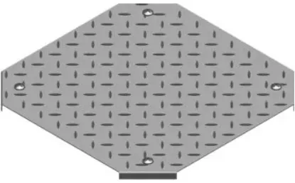 Зображення Кришка протекторної пластини для хрестовини горизонтальної з фіксатором PZCZKRT400 (107440)