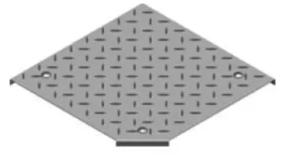 Зображення Кришка протекторної пластини для горизонтального поворот на 90° з фіксатором PZKKRT100 (107110)