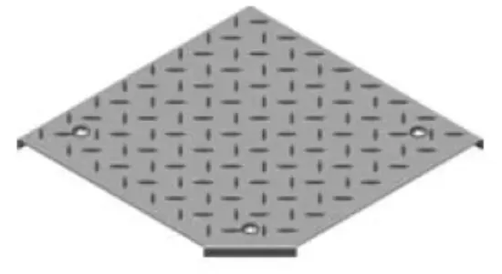 Зображення Кришка протекторної пластини для горизонтального поворот на 90° з фіксатором PZKKRT500 (107150)