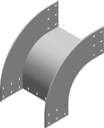 Зображення Поворот 90° горизонтальний зовнішній LZZC500H200 (371550)