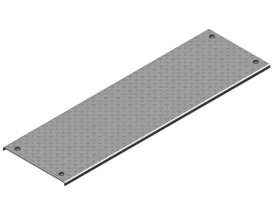 Зображення Кришка протекторної пластини з замком PZKRT200/3 (107020)