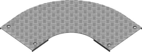 Зображення Кришка протекторної пластини для горизонтального поворот на 90° PZKZRT100 (305010)
