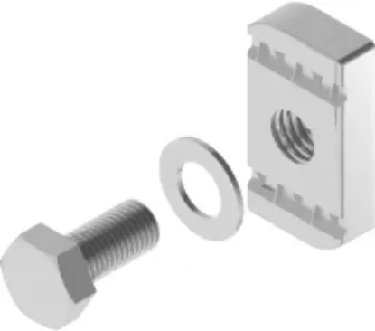 Зображення Болт + шайба + прямокутна гайка (компл.)12x30 (653510)
