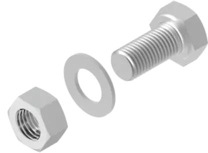 Зображення Болт + шайба + гайка (компл.)8x30 (650543)