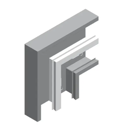 Зображення Кут 90° - 2 компл. KPKSd215H100 (910421)