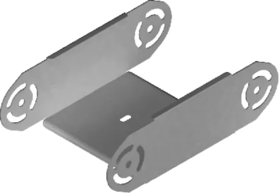 Зображення Елемент вертикального повороту регульований ELZP100H100 (313210)