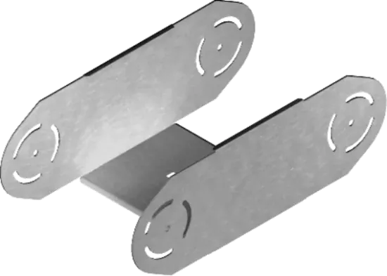 Зображення Елемент вертикального повороту регульований ELZP500H200 (373250)