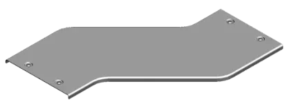 Зображення Кришка для горизонтального обхіду - права H50, H100 з фіксатором PZOPZZC600 (306360)