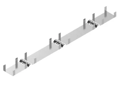 Зображення Вставка кріплення для лотка при вертикальному монтажу кабеля WMKZ100H100 (819284)