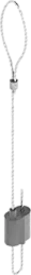 Зображення Трос сталевий з петлею та універсальним затискачем LPZU1/7 (670046)