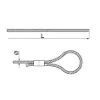 Зображення Трос сталевий з петлею та універсальним затискачем LPZU2/3 (670052)