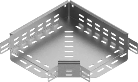 Зображення Поворот 90° горизонтальний з покриттям Magnelis KKP500H60MC (1628505)